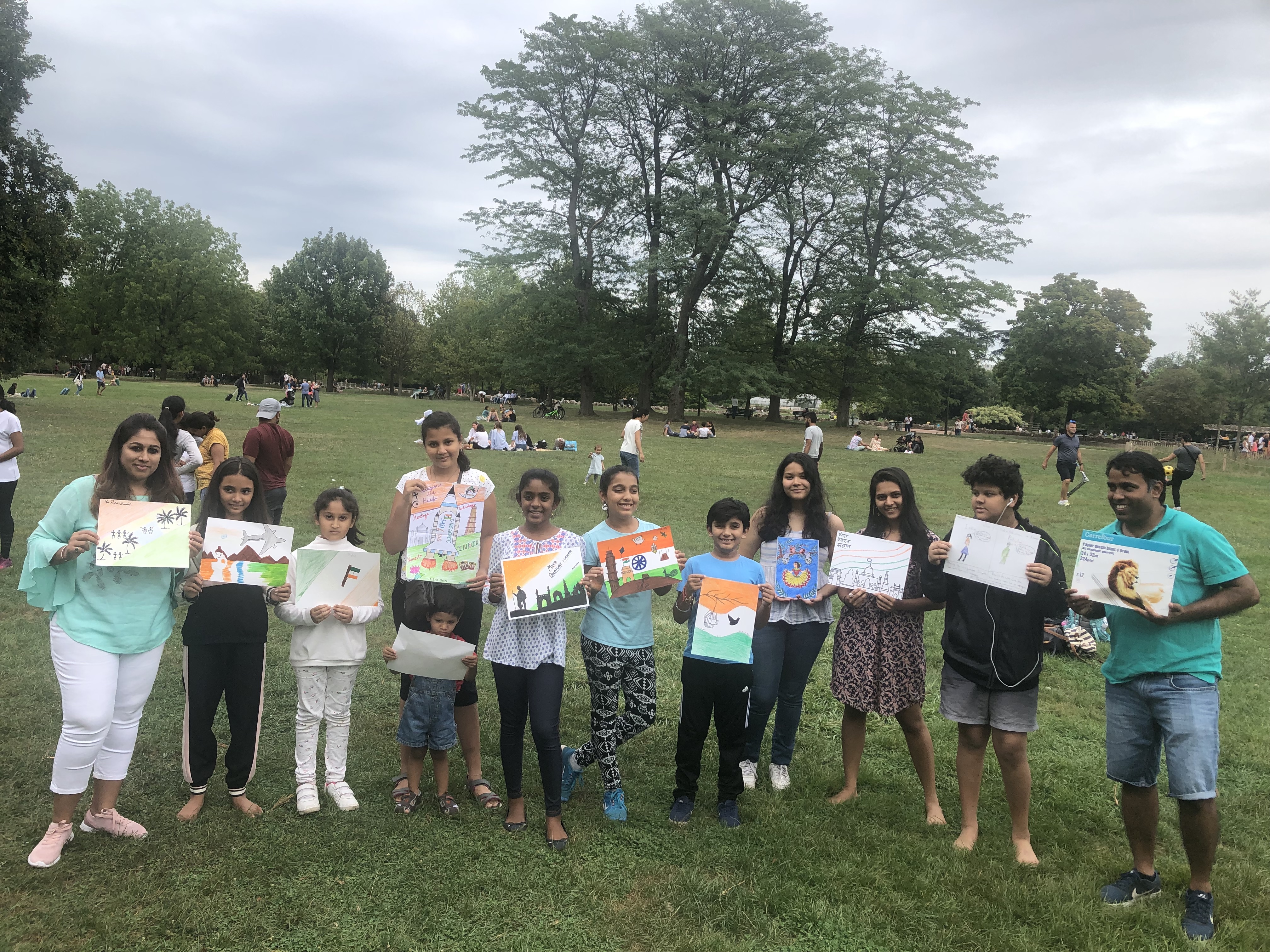 Painting workshop on “My wonderful India” in Lyon